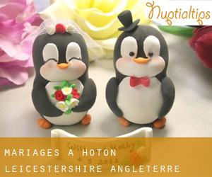 mariages à Hoton (Leicestershire, Angleterre)