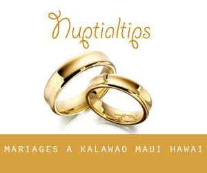 mariages à Kalawao (Maui, Hawaï)