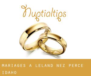 mariages à Leland (Nez Perce, Idaho)