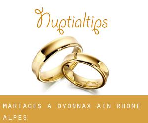 mariages à Oyonnax (Ain, Rhône-Alpes)