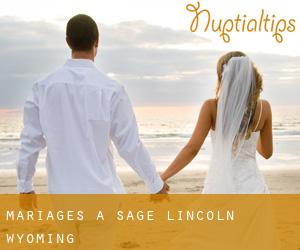 mariages à Sage (Lincoln, Wyoming)