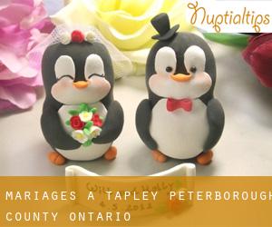 mariages à Tapley (Peterborough County, Ontario)