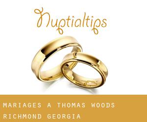 mariages à Thomas Woods (Richmond, Georgia)