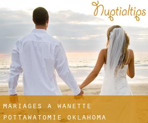 mariages à Wanette (Pottawatomie, Oklahoma)